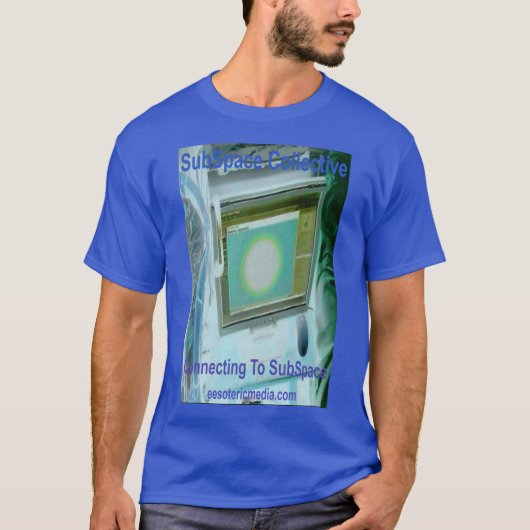 男性用「サブスペースに接続中」カラーTシャツ Tシャツ (正面)
