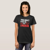 男性用 ラインマンだ怖くないよ ラインマン Tシャツ (正面フル)
