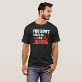 男性用 ラインマンだ怖くないよ ラインマン Tシャツ (正面フル)