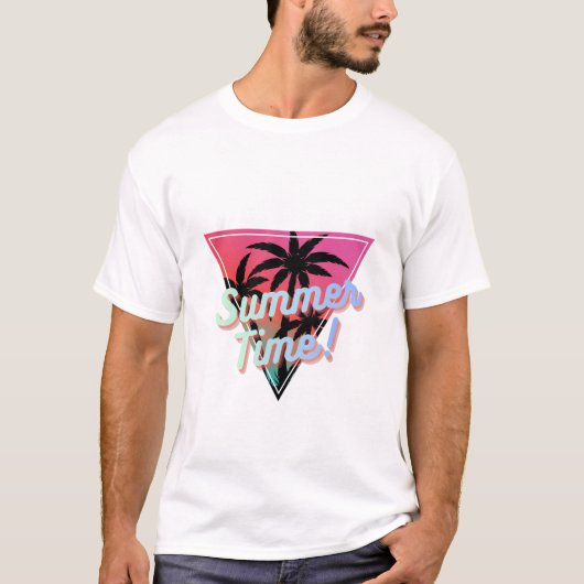 男性用 半袖 夏Tシャツ 白 Tシャツ (正面)