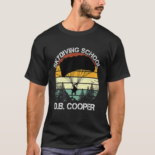 男性用Db Cooperスカイダイビングスクール Tシャツ (正面)