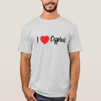 男性用Tシャツ (キプロスが大好き) Tシャツ