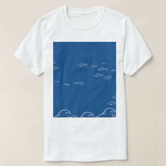 男性用Tシャツ 海洋＆シート Tシャツ (デザイン正面)