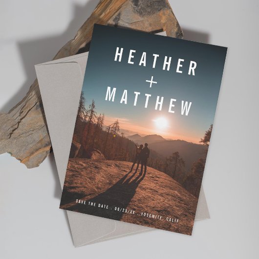 男性的なミニマルフォト セーブザデート