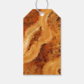 男性的な擬似ウォルナットバターン ギフトタグ (正面)