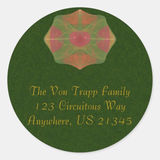 男性的な結婚 ラウンドシール (正面)