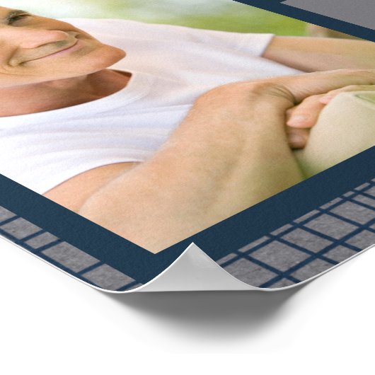 男性的葬儀用歓迎看板 愛する人の記憶に ポスター (角)