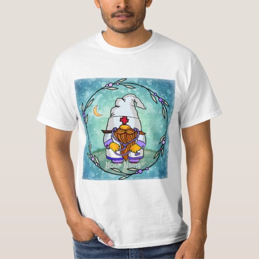男性看護師のノーム Tシャツ (正面)