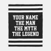 男性神話伝説のおもしろいフリースブランケット男性へ フリースブランケット (正面)