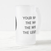 男性神話伝説のビールマグ70誕生日 フロストグラスビールジョッキ (正面右)