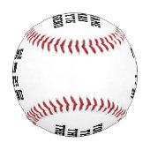 男性神話伝説名前をカスタムするおもしろい 野球ボール (裏面)