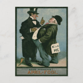 男性紳士いたずらジョークにんじん ポストカード