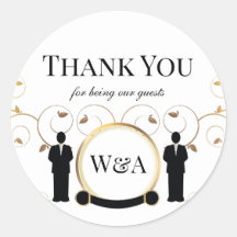 男性結婚金ゴールドモノグラムLGBTQ