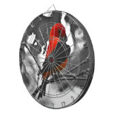 男性緋色タネガー ダーツボード (正面右)