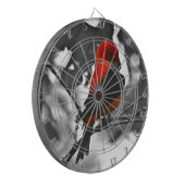 男性緋色タネガー ダーツボード (正面左)