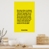 男性虐待の被害者が犠牲になるのは… ポスター (キッチン)