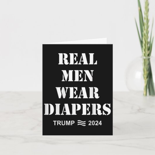 男性衣服おむつトランプ2024おもしろい男性衣服おむつ カード (正面)