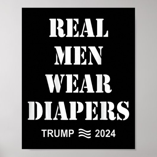 男性衣服おむつトランプ2024おもしろい男性衣服おむつ ポスター (正面)