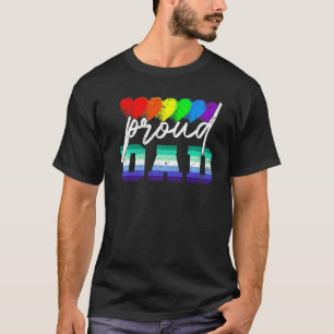 男性誇りを持ったパパトランスジェンダープライドゲイ国旗Lgbt Fath Tシャツ