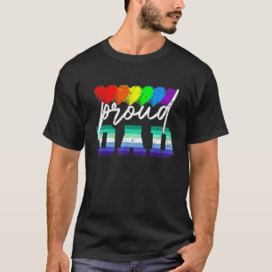 男性誇りを持ったパパトランスジェンダープライドゲイ国旗Lgbt Fath Tシャツ