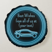 男性誕生日ゲストオブオナーノベルティスポーツカー ラウンドクッション (裏面)