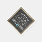 男性誕生日マン神話レジェンドナプキンス素朴大人 スタンダードカクテルナプキン (角)