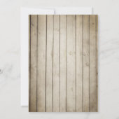 男性誕生日招待Chalkboard大人素朴 招待状 (裏面)