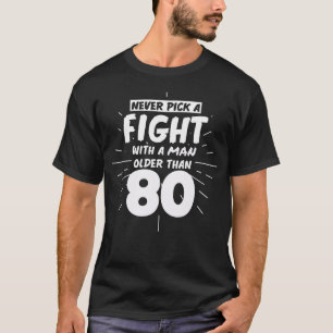男性誕生日80誕生日80年贈おもしろい与 Tシャツ