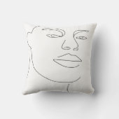 男性顔 クッション (裏面)