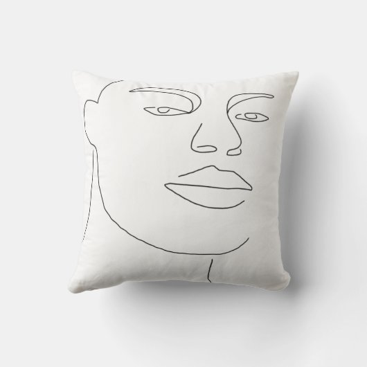 男性顔 クッション (裏面)