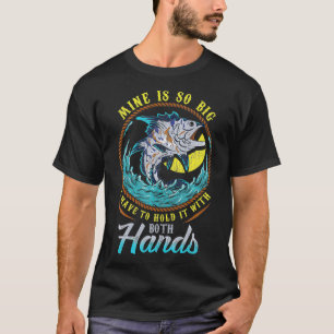 男性魚釣りギフト皮肉な大きな魚の引用文鉱山 Tシャツ