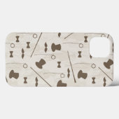 男性2のレトロパターン Case-Mate iPhoneケース (裏面 (横))