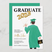 男性2023卒業パーティー招待状 招待状 (正面/裏面)