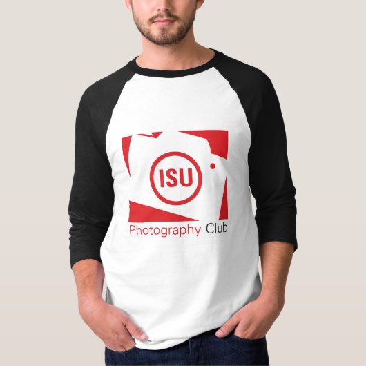 男性3/4の袖 Tシャツ (正面)