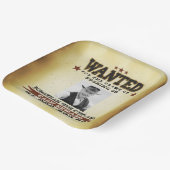 男性40歳の誕生日カウボーイ募集ポスター ペーパープレート (傾斜あり)