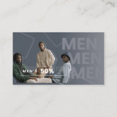 男性50%割引カード 割引カード (裏面)