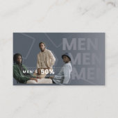 男性50%割引カード 割引カード (正面)