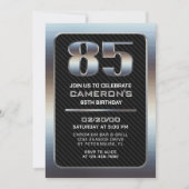 男性85歳の誕生日招待状 招待状 (正面)