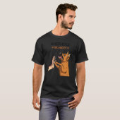 男性 ジャーマンシェパード おじいちゃん Tシャツ (正面フル)