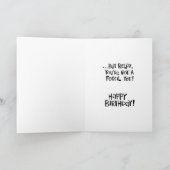 男性「ベビーブーマー」誕生日 カード (内部)