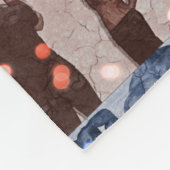 男性(ポップアート) フリースブランケット (角)