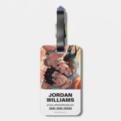 男性/女性すごい疑問に思漫画カバー#11バリアント ラゲッジタグ (裏面縦)