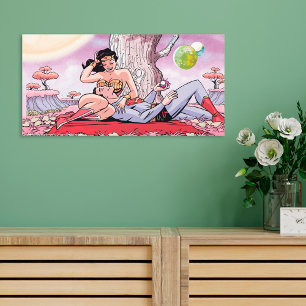 男性/女性すごい疑問に思漫画カバー#14バリアント キャンバスプリント