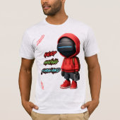 男性、女性と若者、メッセージア前向きパレル Tシャツ (正面)