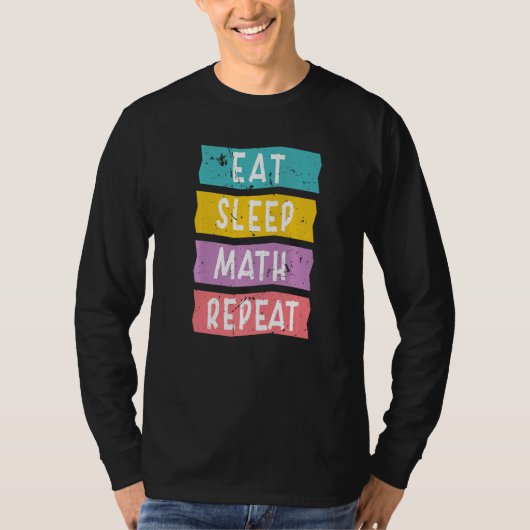 男性・女性の数学教師のための面白い名言 ファミリーギフト Tシャツ (正面)