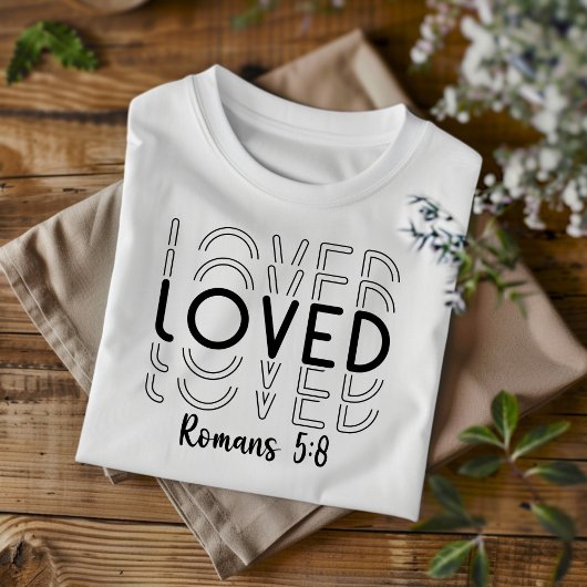 男性・女性用クリスチャンTシャツ Loved Tシャツ