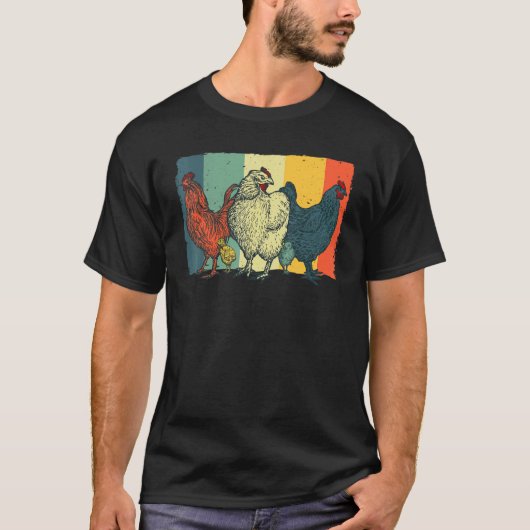 男性 女性 にわとり 鶏 ファーム アニマル チキン Tシャツ (正面)
