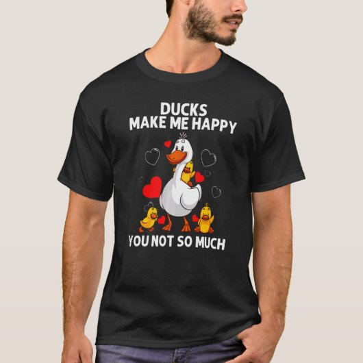 男性 女性 アヒル ダックハンター ラバーダック Tシャツ (正面)