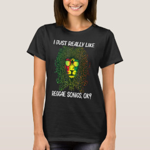 男性 女性 ジャマイカ音楽ジャンル向けクールなレゲエ Tシャツ