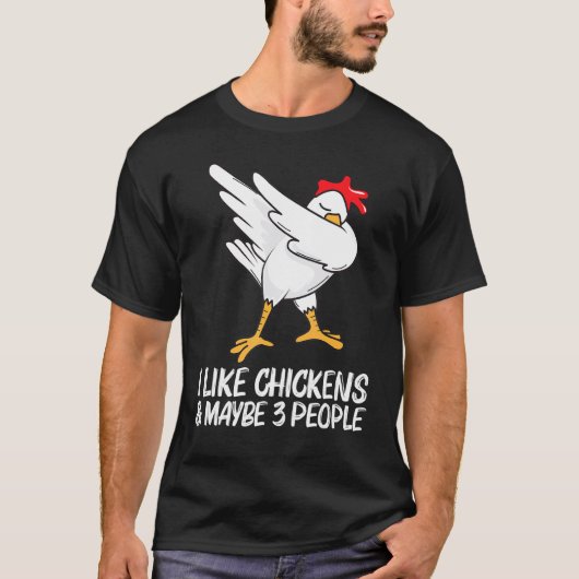 男性 女性 ダビング 国内の家禽 P 用のクールチキン Tシャツ (正面)